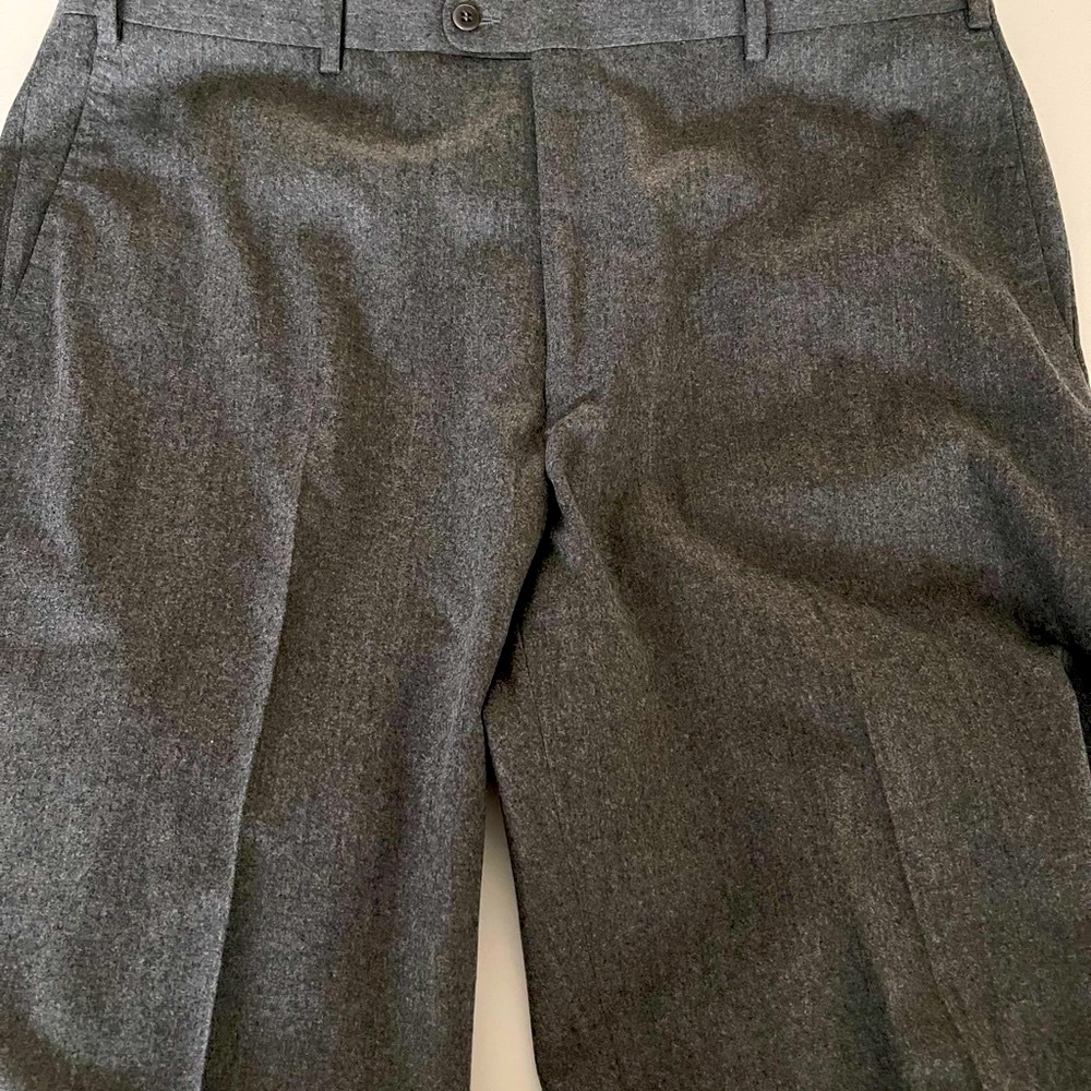 Zanella Charcoal Flat Front Men's pants